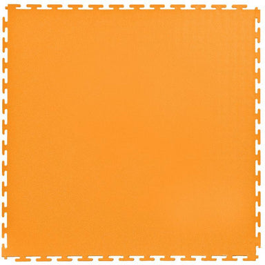 Lock-Tile PVC Smooth Tiles (19.625" x 19.625") in Orange Shown From the Top