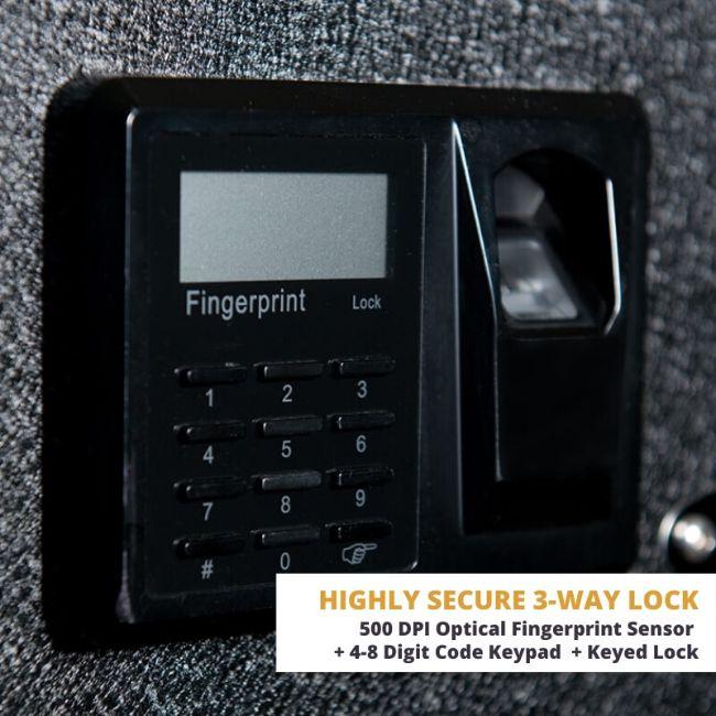 Blum Safe (301504) Watch Safe Comes with a high Secure Fingerprint Resistant/Biometric Lock (500 DPI Fingerprint Sensor)