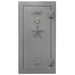 Hollon BHS-22 Black Hawk Gun Safes With Doors Closed in Hammered Steel Viewed Directly From the Front.