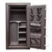 Hollon C-24 Continental Gun Safe With Door Opened Showing Interior Shelving & Door Organizer and Viewed Directly From the Front