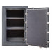 Hollon C-8 Continental Gun Safe With Door Opened Shpwing Interior Shelving & Door Organizer and Viewed Directly From the Front