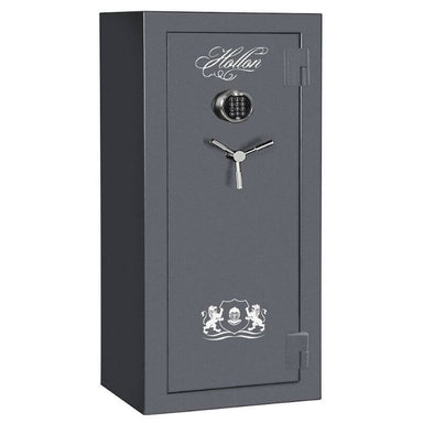 Hollon CS-12E Crescent Shield Gun Safe With Door Closed Viewed From the Front Left with Electronic Lock