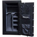 Hollon CS-24E Crescent Shield Gun Safe With Door Opened Showing Interior Shelving & Pocket Door Organizer