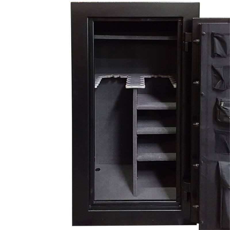 Hollon CS-24E Crescent Shield Gun Safe Closeup of Pocket Door Organizer