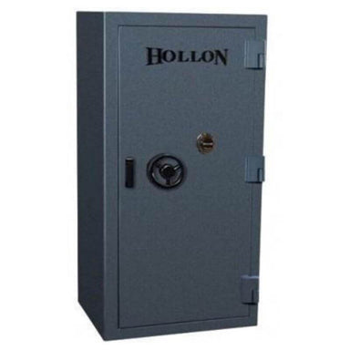 Hollon EMP-6333 EMP TL-15 Tactical Gun Safe in Stealth Charcoal With Doors Closed, Front View