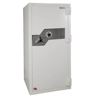 Hollon FB-1055C Fire & Burglary Safe with Dial Locks, Door Closed and Viewed From the Front