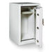Hollon FB-845E Fire & Burglary Safe with Electronic Locks, Door Opened Showing Interior Shelving
