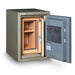 Hollon HDS-500E Data Safe with Electronic Locks. Door Opened Showing Interior Shelving