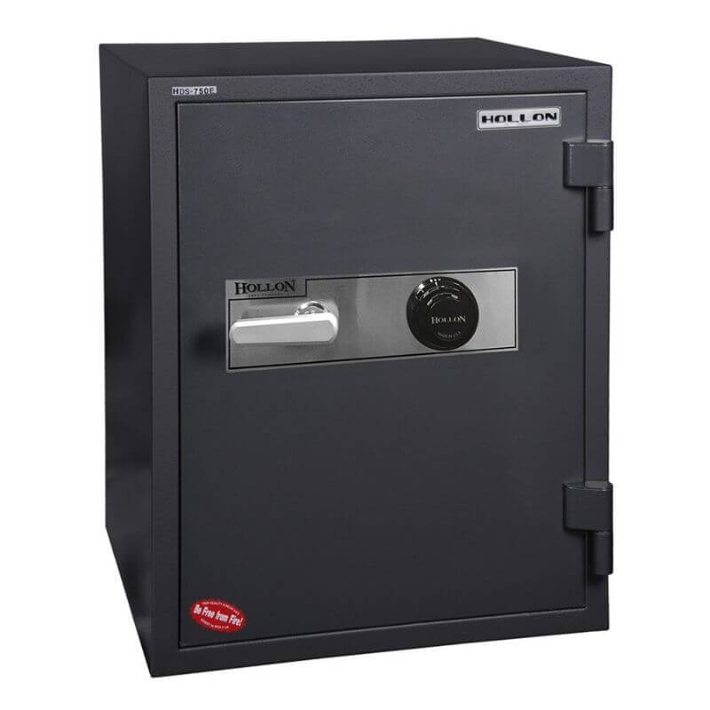 Hollon HDS-750C Data Safe with Dial Locks. Door Closed and Viewed From the Front