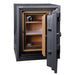 Hollon HDS-750C Data Safe with Dial Locks. Door Opened Showing Interior Shelving