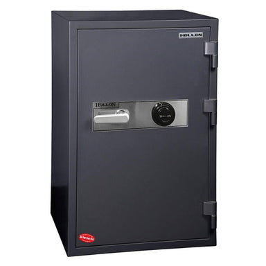 Hollon HS-1000C Office Safe with Dial Locks and Doors Closed. Viewed from the Front Left