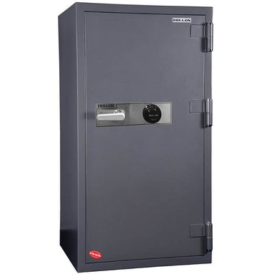Hollon HS-1400C Office Safe with Dial Locks and Doors Closed. Viewed from the Front Left