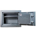 Hollon MJ-1014E TL-30 Rated Safe with Electronic Lock and Door Opened Showing Interior Shelving