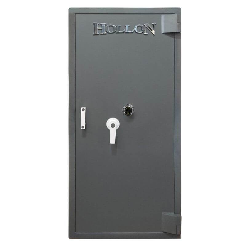 Hollon MJ-5824E TL-30 Rated Safe with Dial Lock, Door Closed and Viewed Directly from the Front