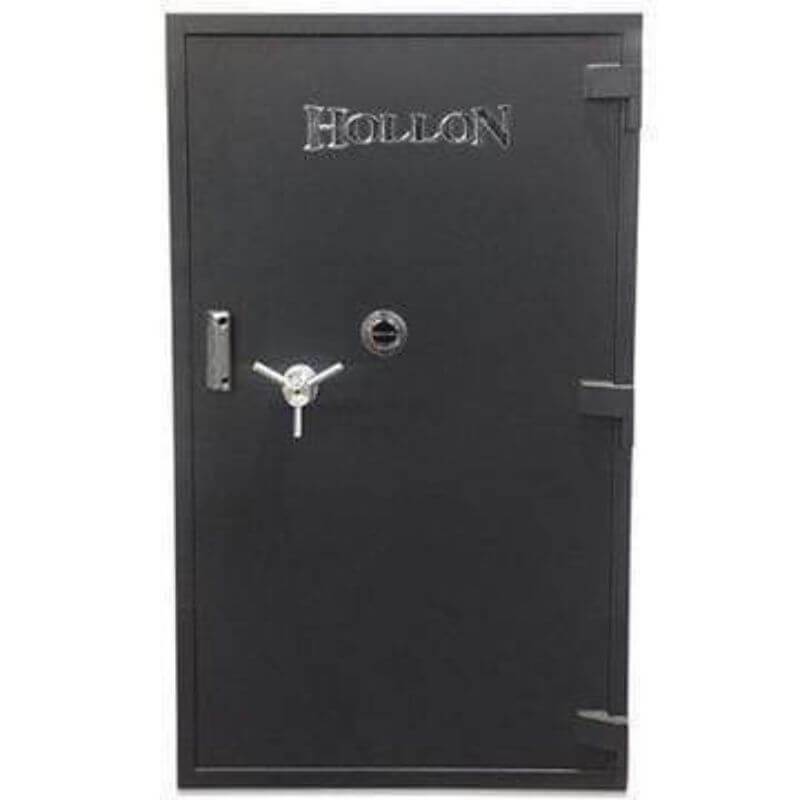 Hollon PM-5837C TL-15 Rated Safe with Dial Lock, Door Closed and Viewed Directly from the Front