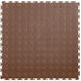 Lock-Tile PVC Coin Tiles (19.625" x 19.625") in Brown Shown From the Top