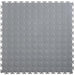 Lock-Tile PVC Coin Tiles (19.625" x 19.625") in Light Gray Shown From the Top