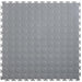 Lock-Tile PVC Coin Tiles (19.625" x 19.625") in Light Gray Shown From the Top