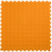 Lock-Tile PVC Coin Tiles (19.625" x 19.625") in Orange Shown From the Top