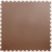 Lock-Tile PVC Smooth Tiles (19.625" x 19.625") in Brown Shown From the Top