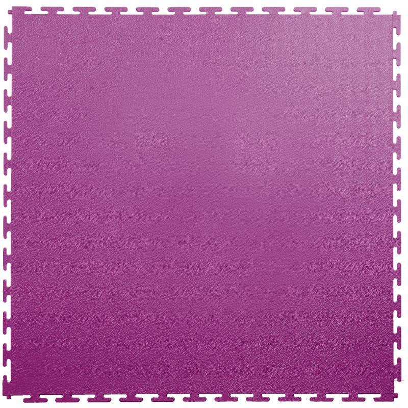 Lock-Tile PVC Smooth Tiles (19.625" x 19.625") in Purple Shown From the Top