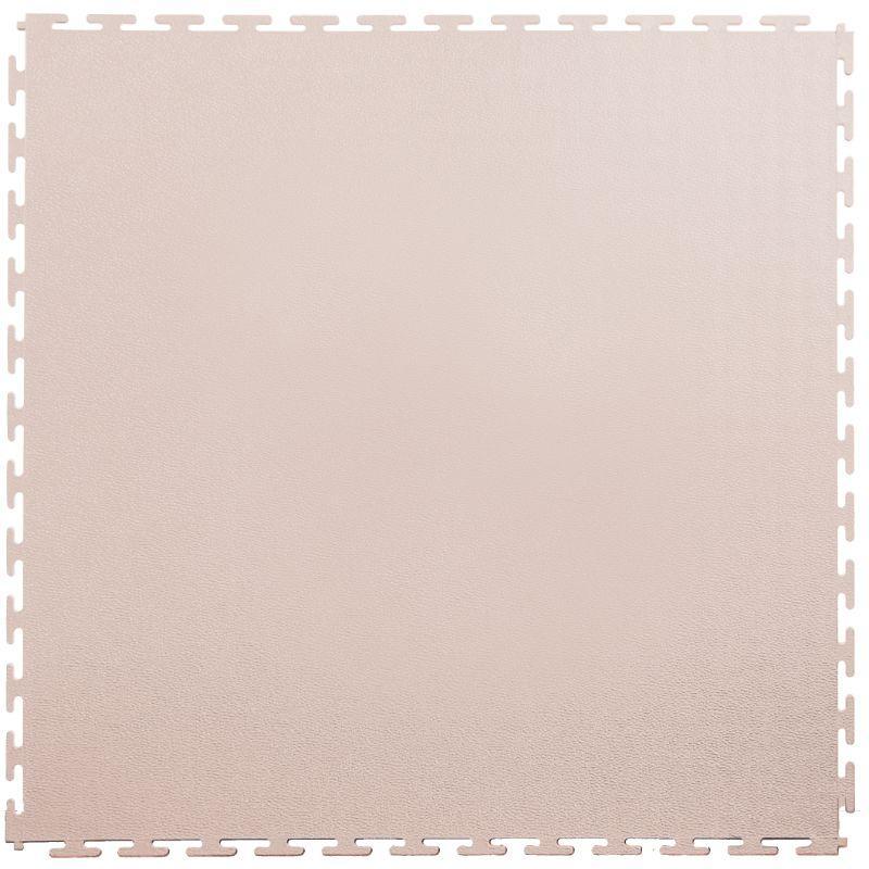 Lock-Tile PVC Smooth Tiles (19.625" x 19.625") in Tan Color Shown From the Top