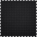 Perfection Floor Tile Vinyl Coin Tiles - 5mm Thick (20.5" x 20.5") in Black Shown From the Top