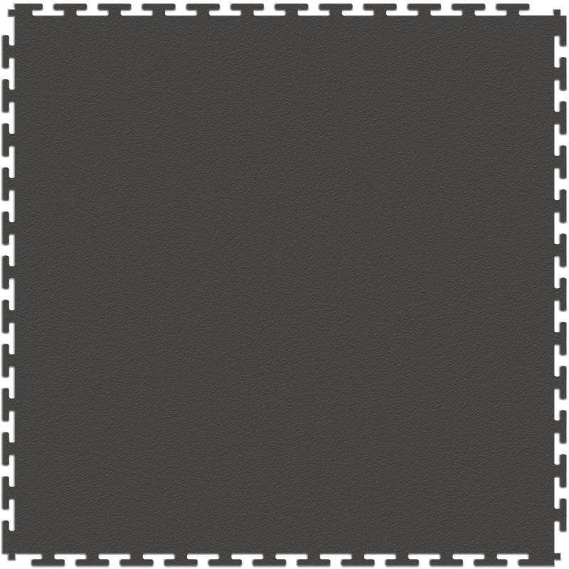 Perfection Floor Tile Duro-Gym Vinyl Smooth Tiles - 7mm Thick (20.5" x 20.5") in Dark Gray Shown from the Top
