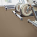 Perfection Floor Tile Vinyl Diamond Tiles in Beige Shown in Context of a Home Gym