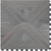Perfection Floor Tile Bordeaux Wood Luxury Vinyl Tiles - 5mm Thick (20" x 20") with Driftwood Pattern Shown From the Top