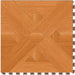 Perfection Floor Tile Bordeaux Wood Luxury Vinyl Tiles - 5mm Thick (20" x 20") with Maple Wood Pattern Shown From the Top