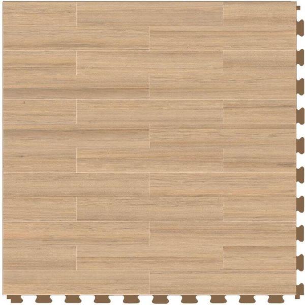 Perfection Floor Tile Classic Plank Wood Luxury Vinyl Tiles - 5mm Thick (20" x 20") with Aprono Wood Pattern Shown From the Top