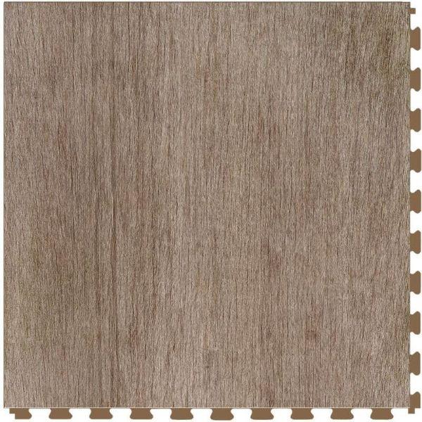 Perfection Floor Tile Deadwood Luxury Vinyl Tiles - 5mm Thick (20" x 20") with Millhouse Wood Pattern Shown From the Top
