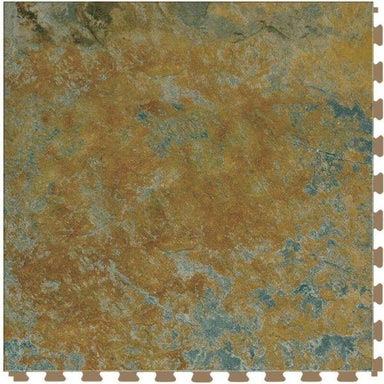 Perfection Floor Tile Marble Luxury Vinyl Tiles - 5mm Thick (20" x 20") with Imperial Marble Pattern Shown From the Top