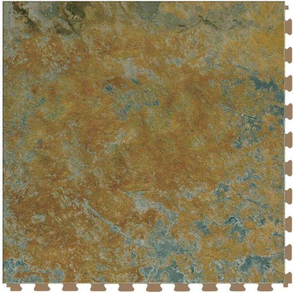 Perfection Floor Tile Marble Luxury Vinyl Tiles - 5mm Thick (20" x 20") with Imperial Marble Pattern Shown From the Top