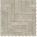 Perfection Floor Tile Mosaic Luxury Vinyl Tiles - 5mm Thick (20" x 20") with Beige Chevron Pattern Shown From the Top