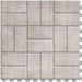 Perfection Floor Tile Mosaic Luxury Vinyl Tiles - 5mm Thick (20" x 20") with White Brick Pattern Shown From the Top