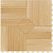 Perfection Floor Tile Parquet Luxury Vinyl Tiles - 5mm Thick (20" x 20") with Birch Wood Pattern Shown From the Top