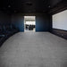 Perfection Floor Tile Parquet Luxury Vinyl Tiles - 5mm Thick (20" x 20") with Driftwood Pattern Being Used in a Theater Room