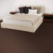 Perfection Floor Tile Rawhide Leather Vinyl Tiles - 5mm Thick (20" x 20") in Buffalo Brown Color Being Used in a Bedroom