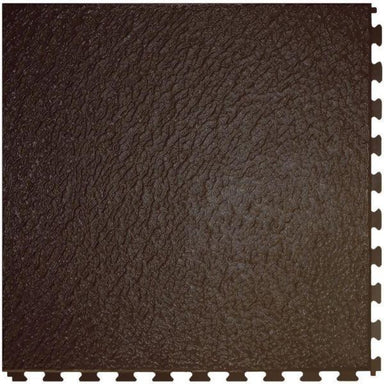 Perfection Floor Tile Slate Vinyl Tiles - 5mm Thick (20" x 20") in Chocolate Color Shown From the Top