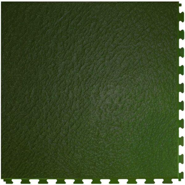 Perfection Floor Tile Slate Vinyl Tiles - 5mm Thick (20" x 20") in Green Color Shown From the Top