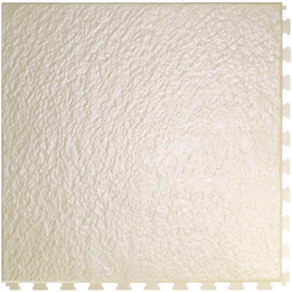 Perfection Floor Tile Slate Vinyl Tiles - 5mm Thick (20" x 20") in Sandstone Color Shown From the Top