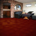 Perfection Floor Tile Slate Vinyl Tiles - 5mm Thick (20" x 20") in Terracotta Color Being Used in a Living Room