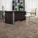 Perfection Floor Tile Slate Stone Luxury Vinyl Tiles - 5mm Thick (20" x 20") with Slate Stone Pattern Being Used in an Office