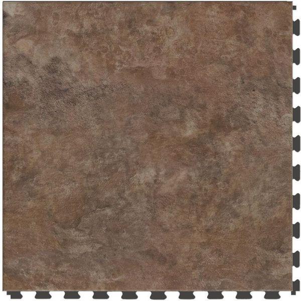 Perfection Floor Tile Slate Stone Luxury Vinyl Tiles - 5mm Thick (20" x 20") with Pacific Slate Pattern Shown From the Top