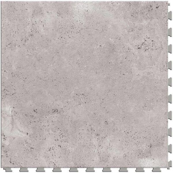 Perfection Floor Tile Tivoli Stone Luxury Vinyl Tiles - 5mm Thick (20" x 20") with Silver Tivoli Stone Pattern Shown From the Top