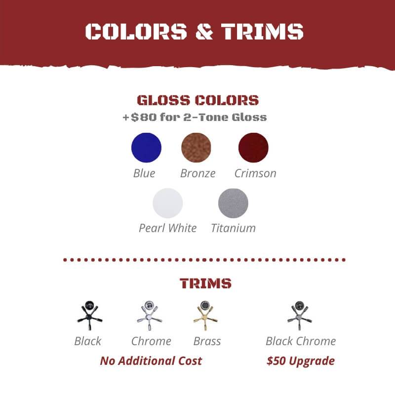 Rhino Safe Color & Trim Options