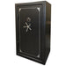 Sun Welding C36 Cavalry Gun Safe in Matte Gray with Doors Closed, Viewed from the Front with 5-Spoke Handles