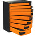 Swivel Storage Solutions PRO 36 Series 36" Service Body/Van Tool Box With 8 Drawers Front Right View with Drawers Opened